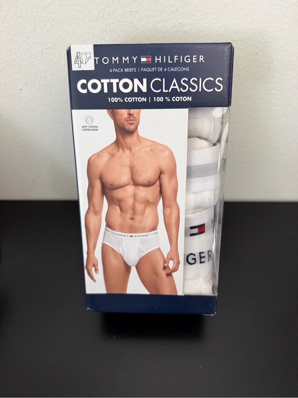 Tommy Hilfiger White Cotton Classics Men's Briefs - 4 Pack